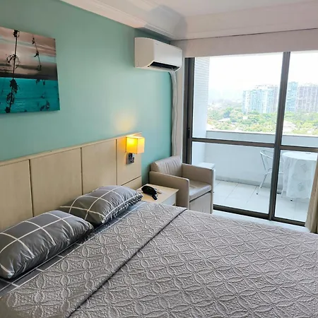 Barra Prime Flats, Ed Mediterraneo, Wi-Fi 400Mb, Balsa Pra Praia Gratis, Ar Condicionado Novo! Río de Janeiro Exterior foto